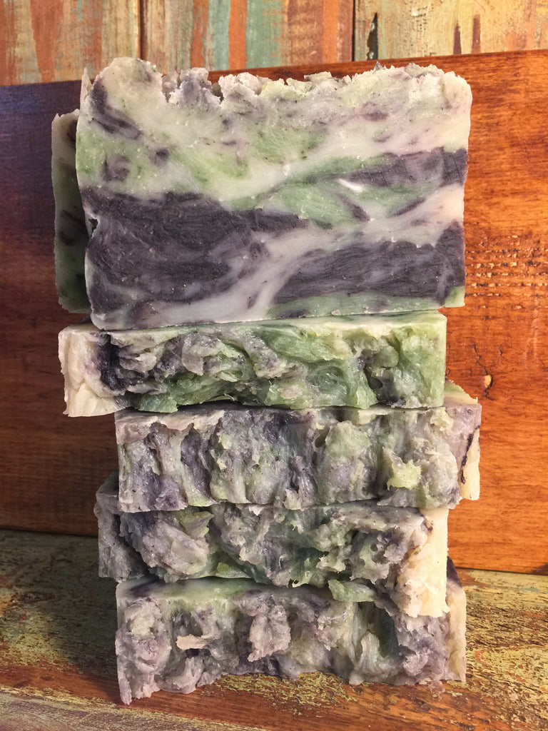 Flower Child Soap, made with lavender and patchouli essential oil
